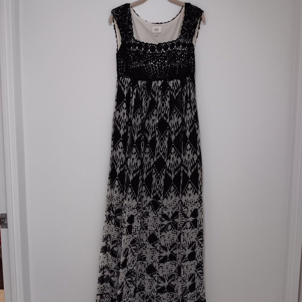 eci maxi chiffon dress - sz 2